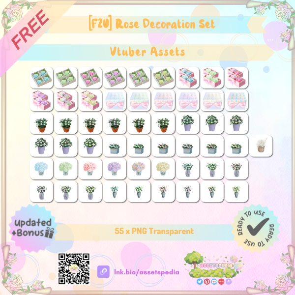 [F2U] Rose Decoration Set