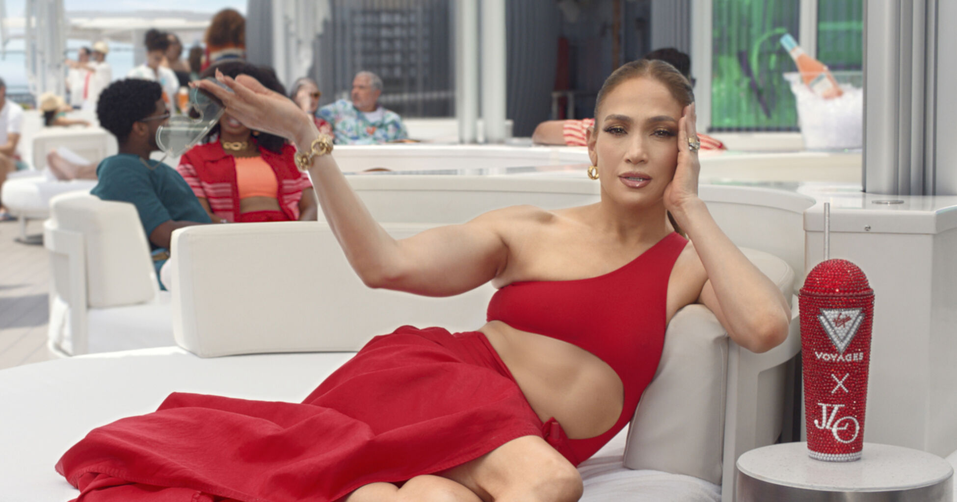 JLo&rsquo;s AI counterpart sends vacation invitations in Virgin Voyages campaign