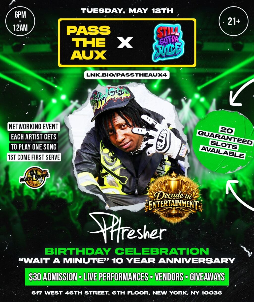 TICKETS: NYC PASS THE AUX 5.12.26
