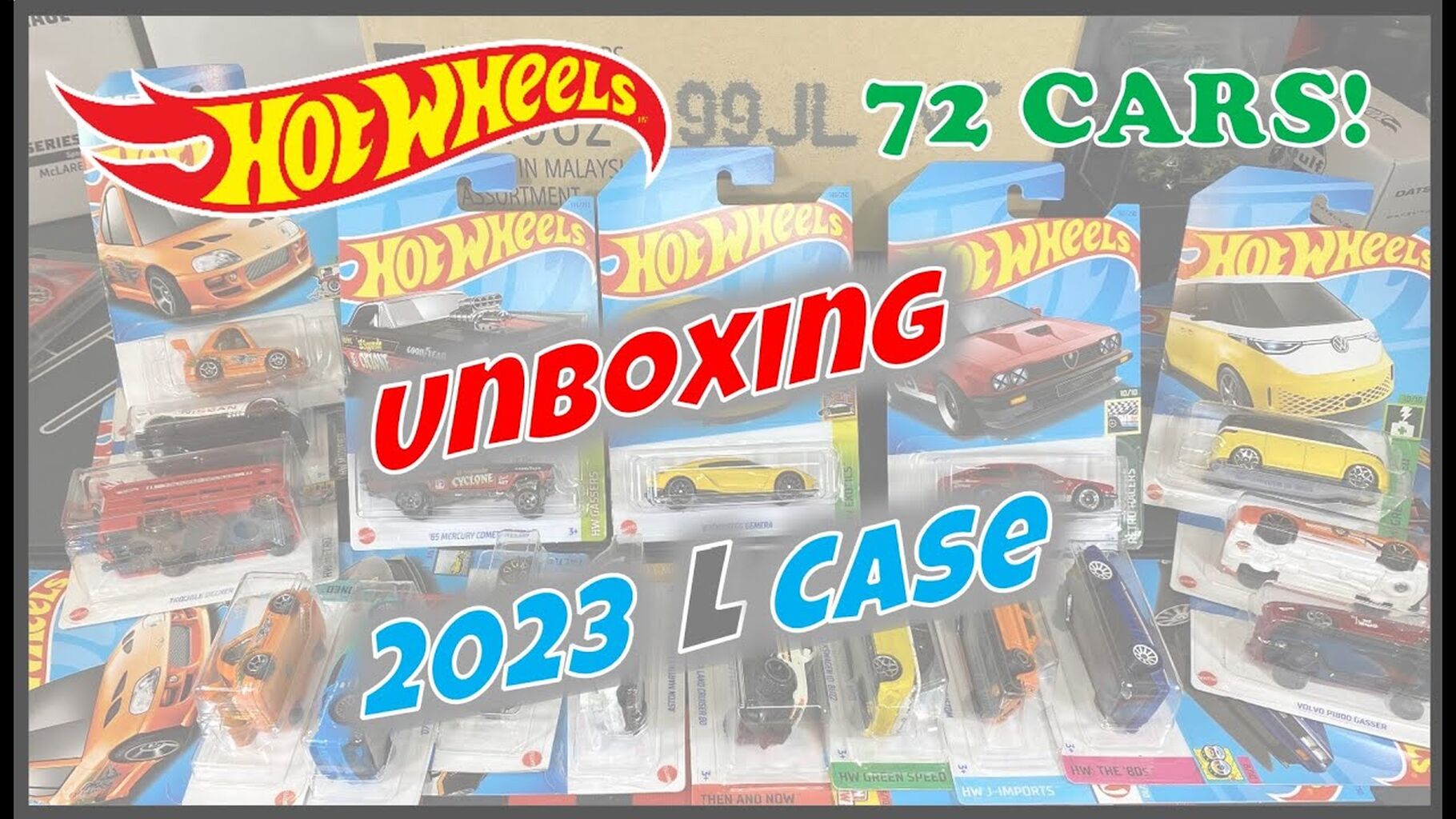 Unboxing Hot Wheels 2023 L Case - Good Case! #fyp #supertreasurehunt #supra