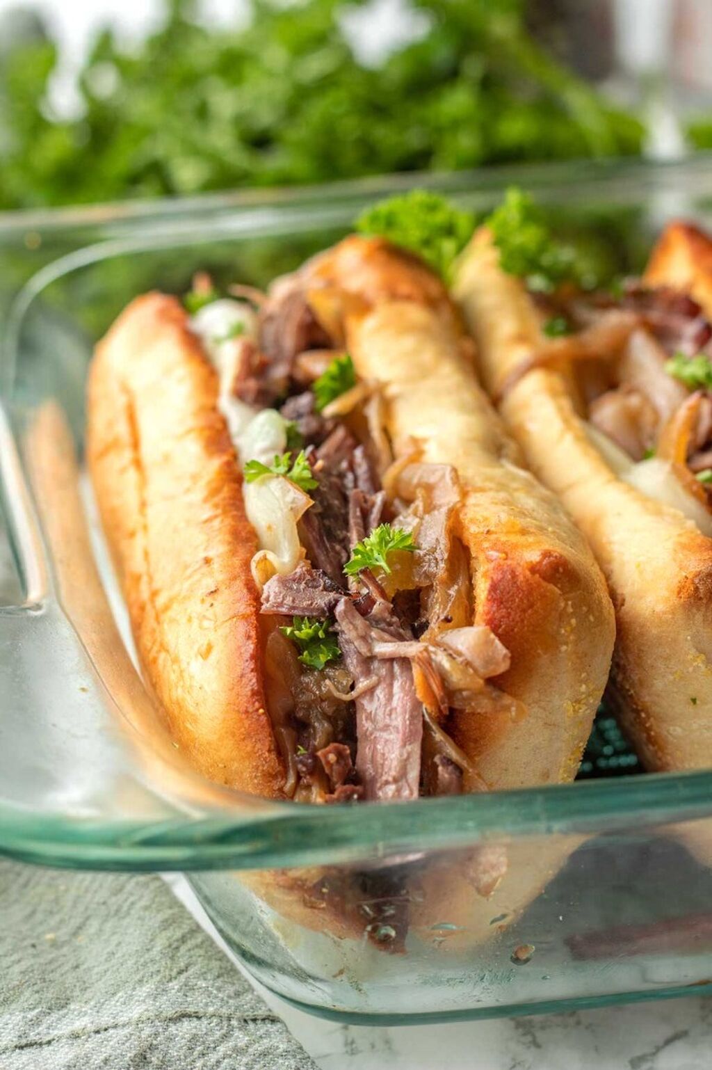 Slow Cooker French Dip Sandwiches
