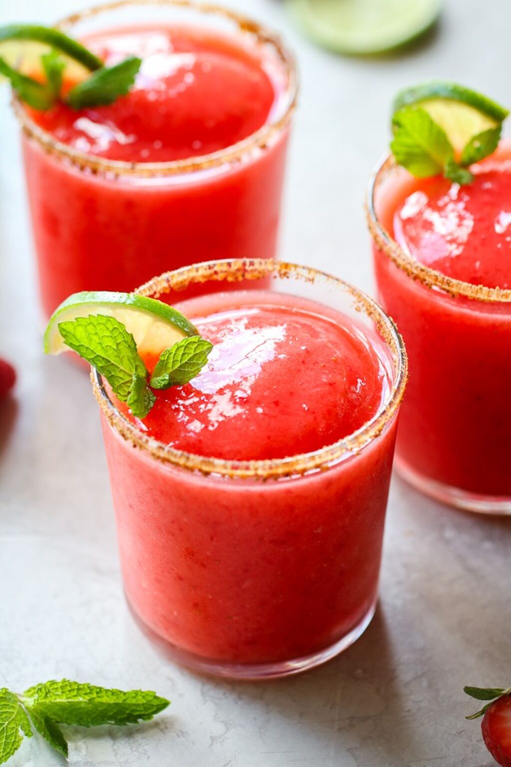 Frozen Strawberry Margaritas (carousel)