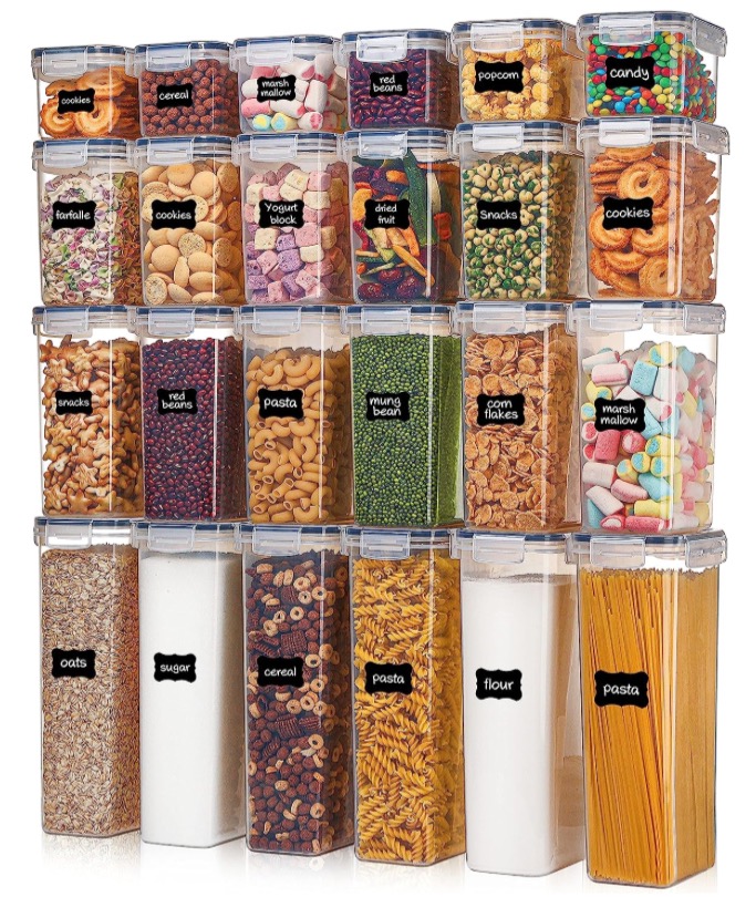 Vtopmart Airtight Food Storage Containers 24 pack  $37 was $53