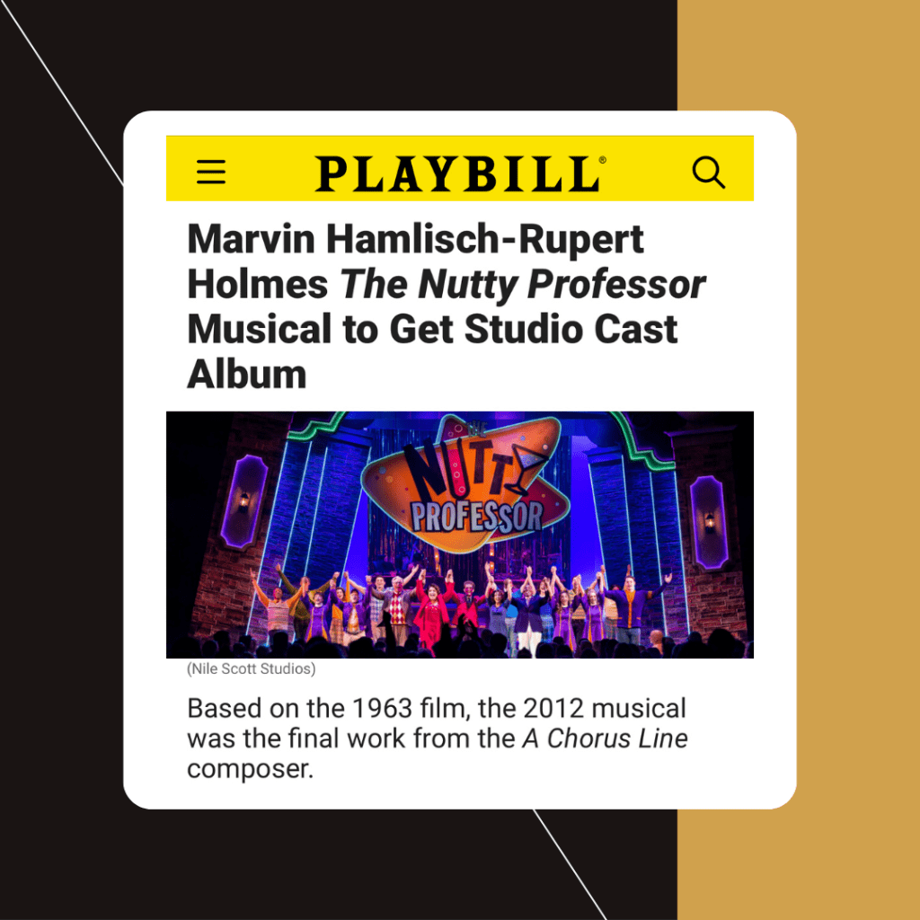 READ: The Nutty Professor Cast Recording