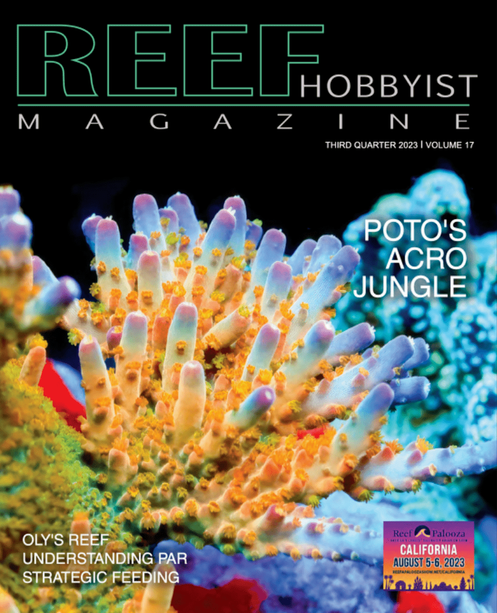 Featured on the Cover of Reef Hobbyist Magazine