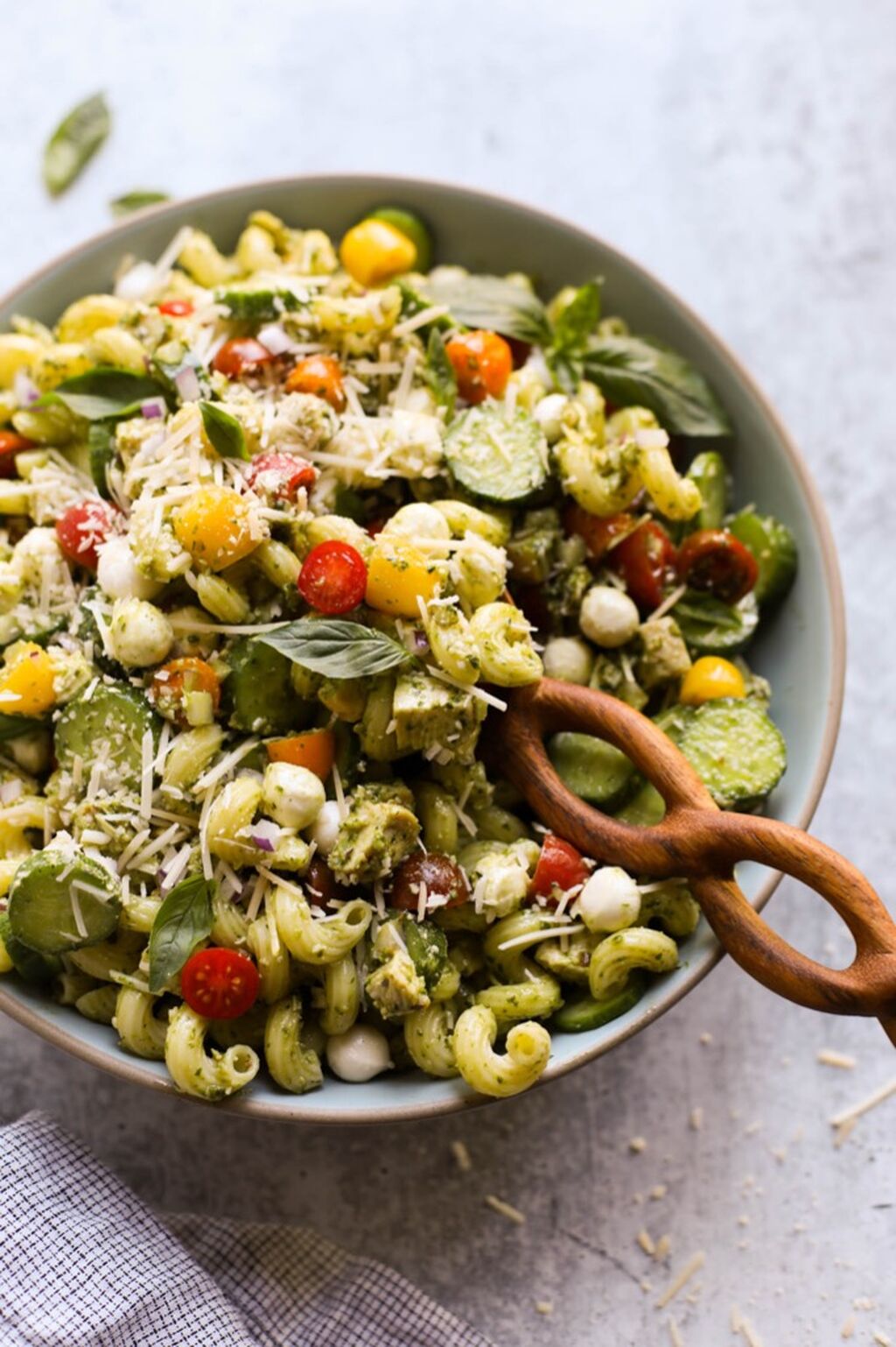 Pesto Chicken Pasta Salad