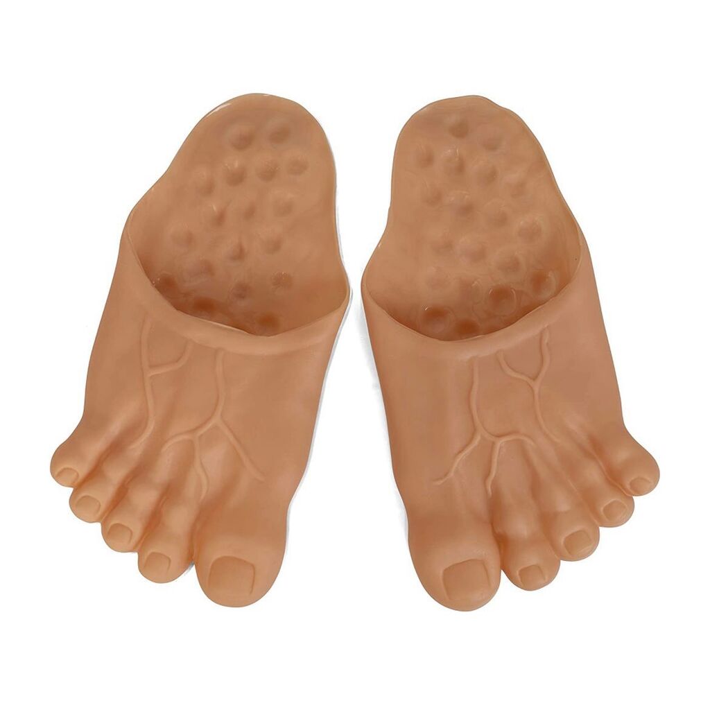 Skeleteen Barefoot Funny Feet Slippers