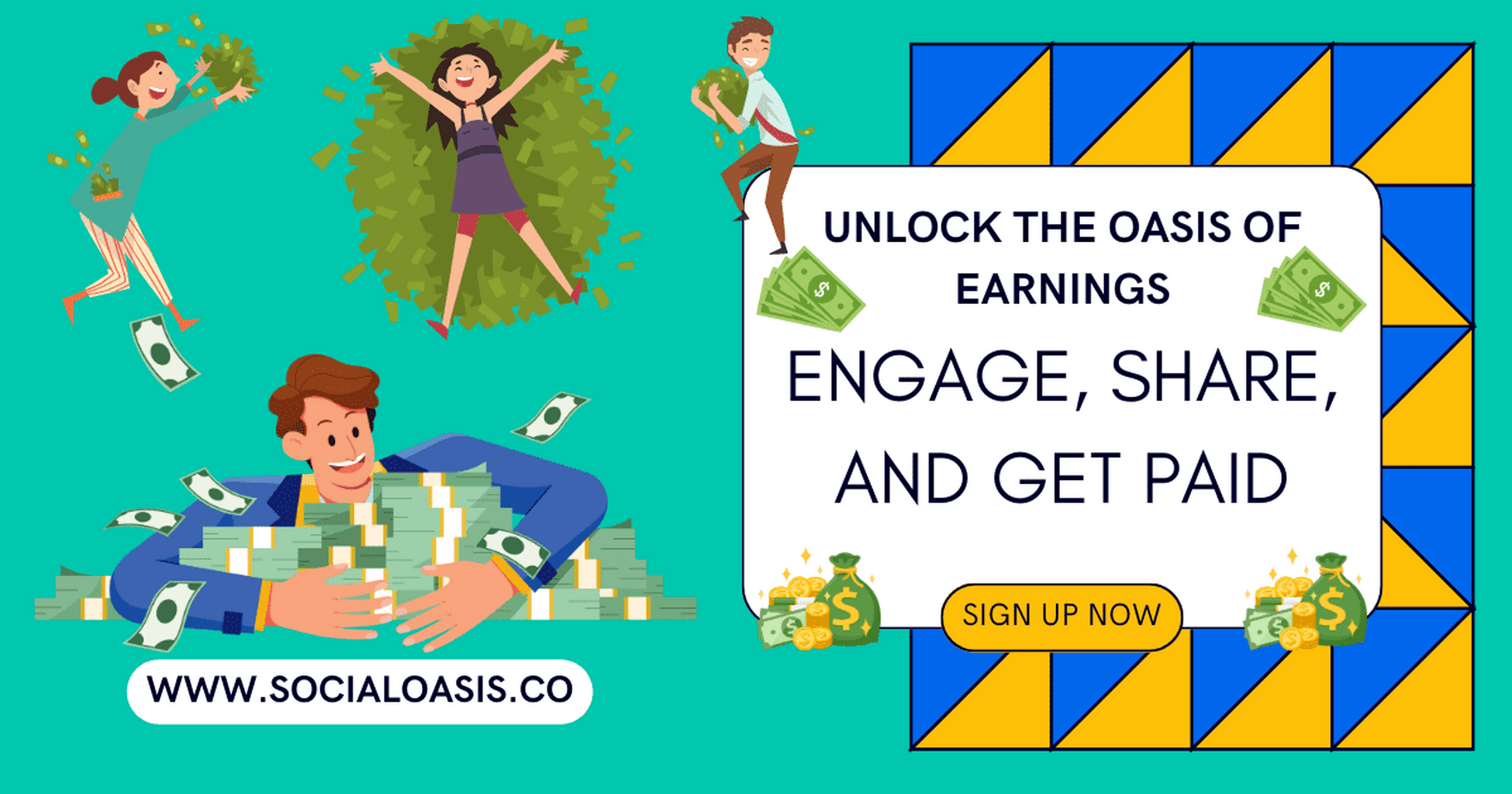 SocialOasis: Where Earning Money is Fun and Rewarding