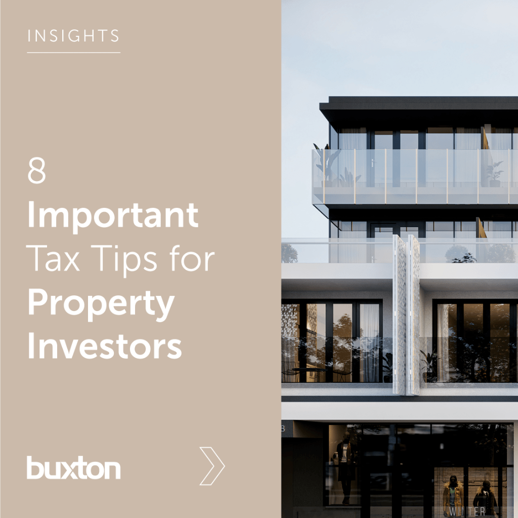 8 Important Tax Tips for Property Investors