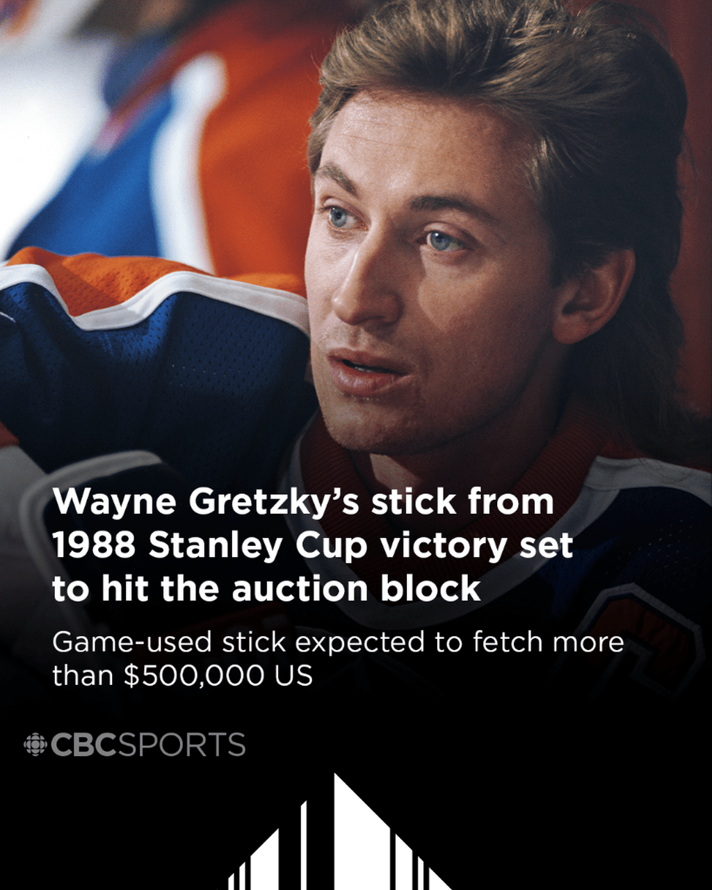 WAYNE GRETZKY'S STICK FROM 1988 STANLEY VICTORY SET TO HIT THE AUCTION BLOCK