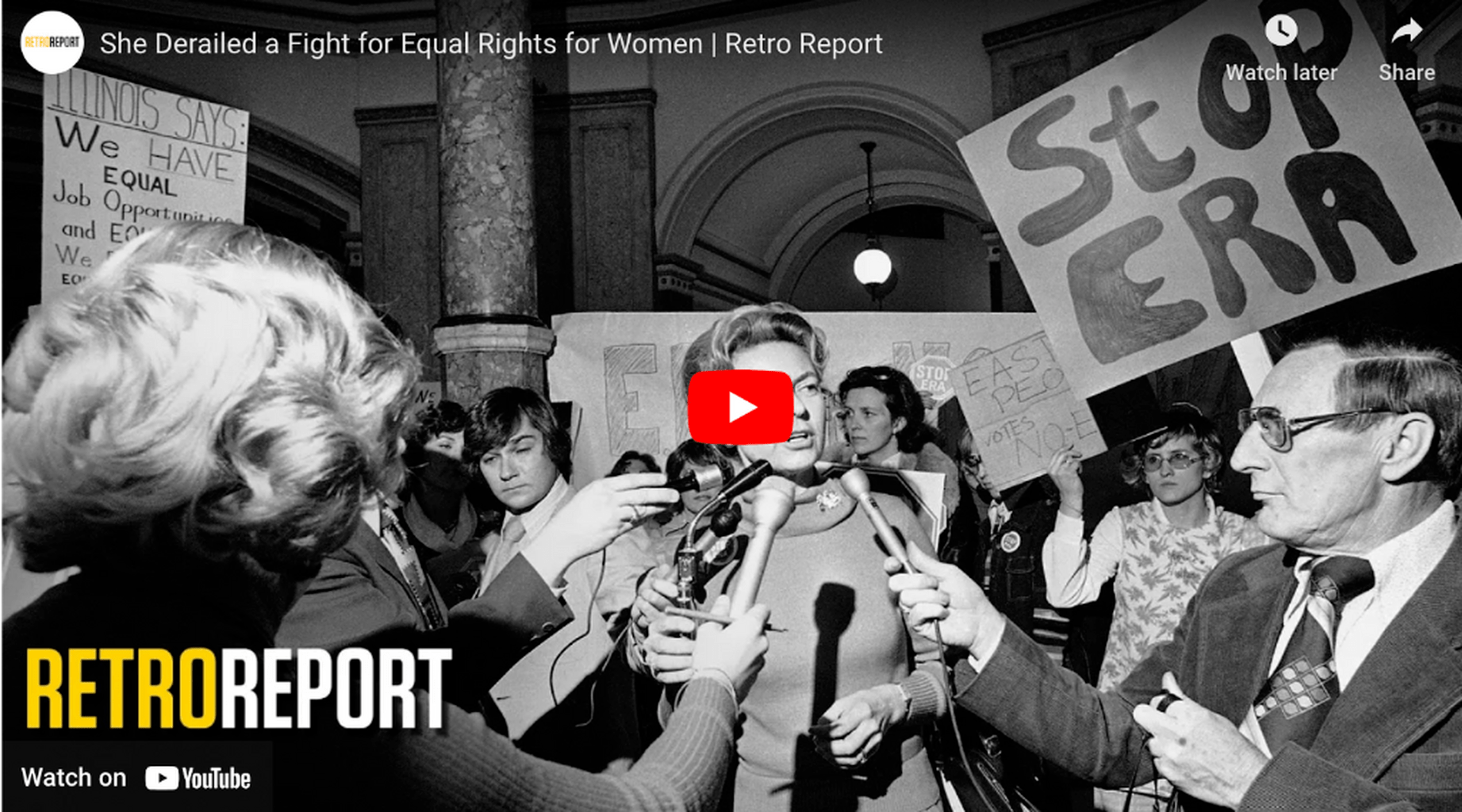 Second Wave Feminism, the Equal Rights Amendment and Phyllis Schlafly
