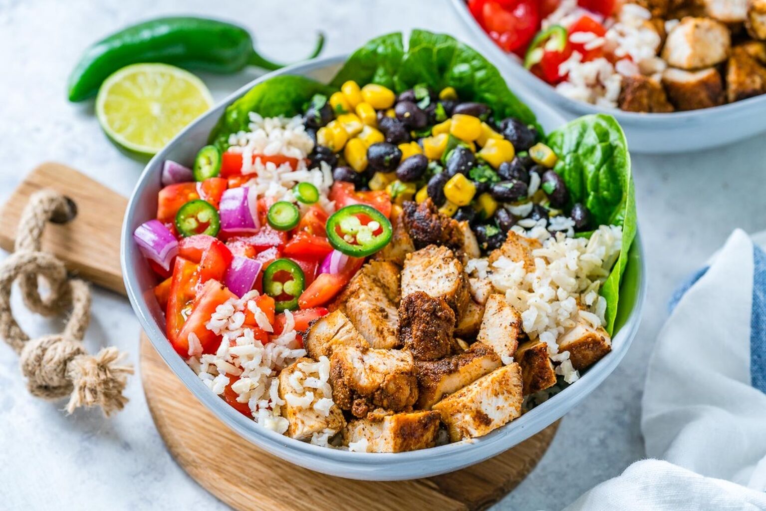 BBQ Chicken Burrito Bowls