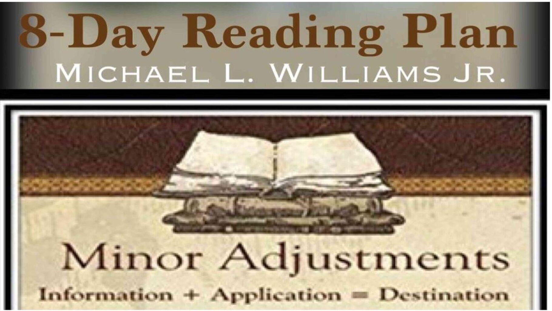 YouVersion Bible Plan - Minor Adjustments: "Anywhere But Backward"