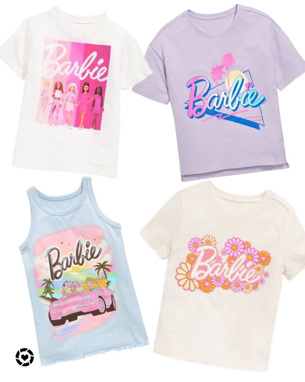 Barbie Tees for Girls