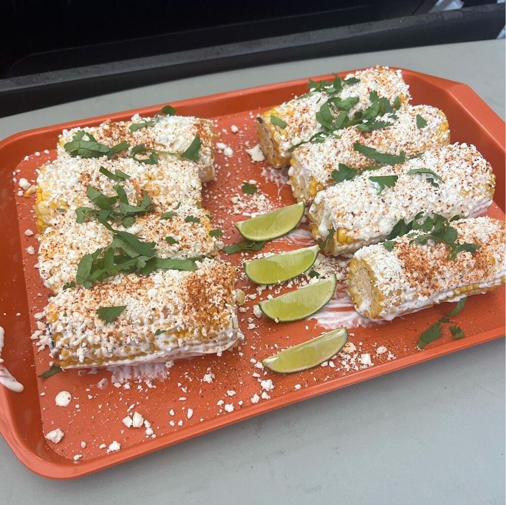 Elotes with Cacique Cotija