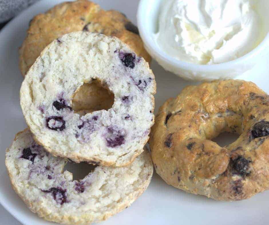 Air Fryer Blueberry Bagels - Fork To Spoon