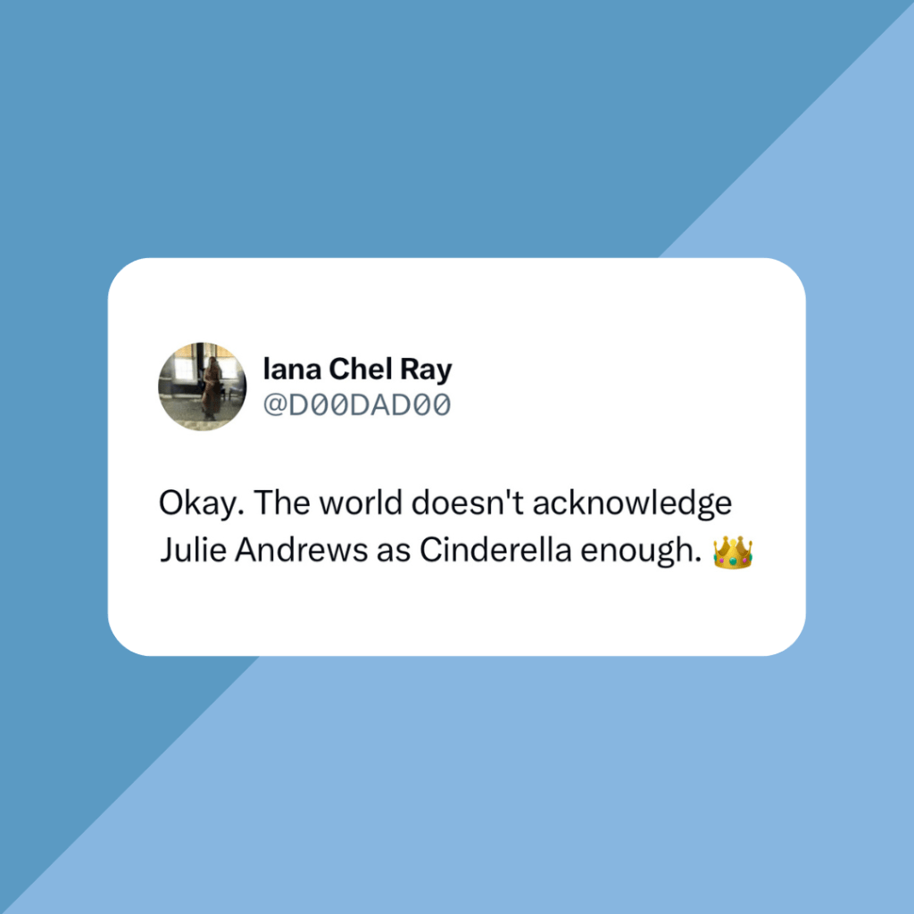WATCH: Julie Andrews in Cinderella