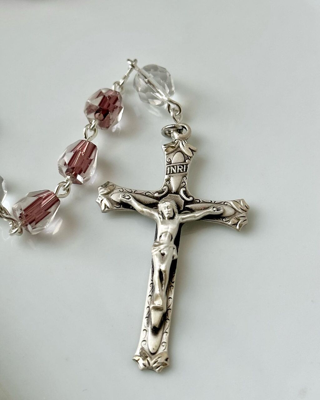 Queen of Peace Sterling Silver Rosary