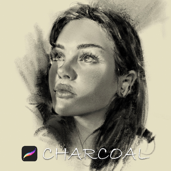 Charcoal Brushes for Procreate