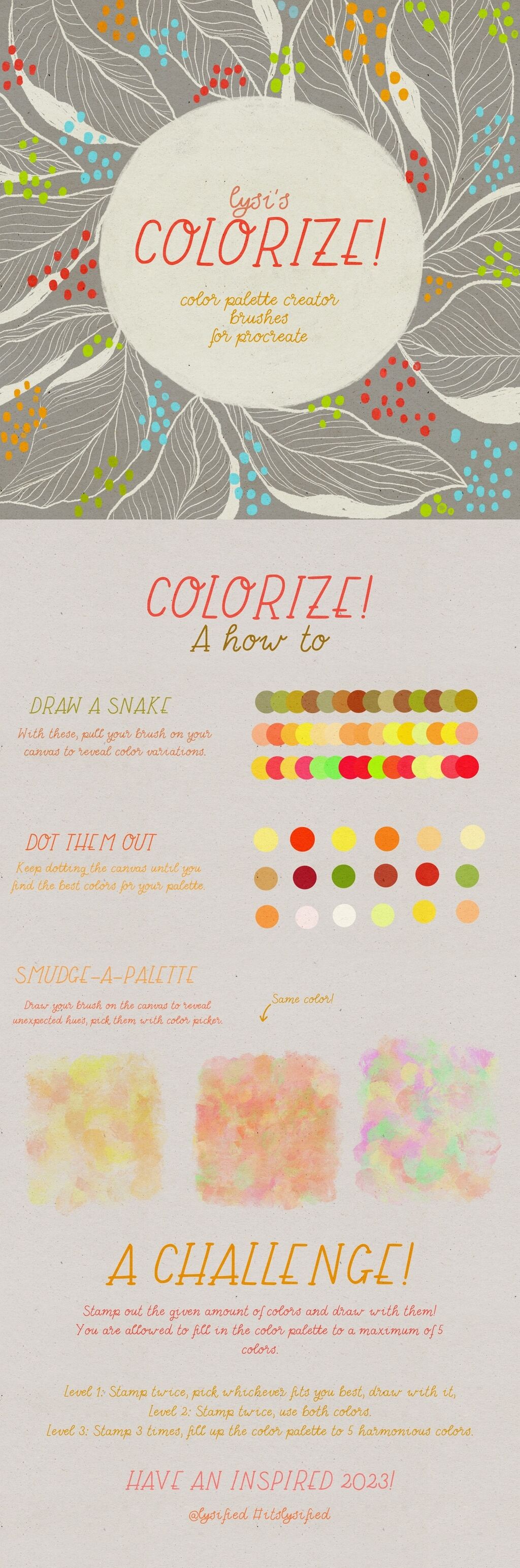 Colorize! - free color palette creator brushes for Procreate