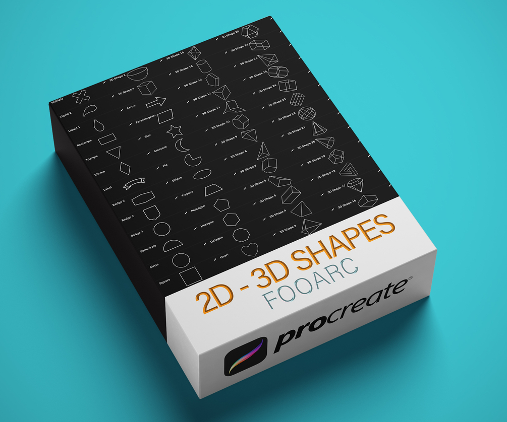 Shape Brushes Pack for Procreate by Fooarc