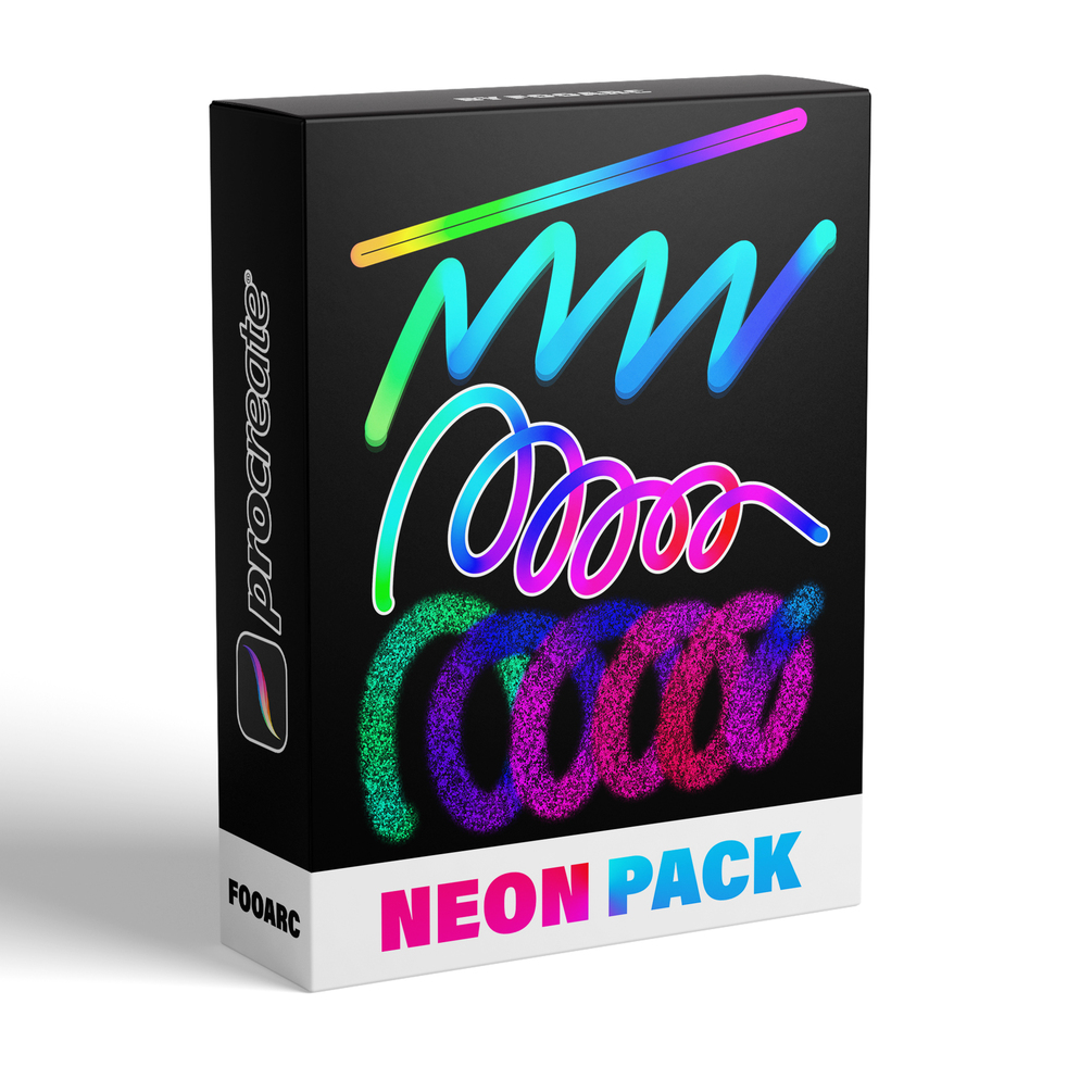 Procreate Neon Brushes by Fooarc