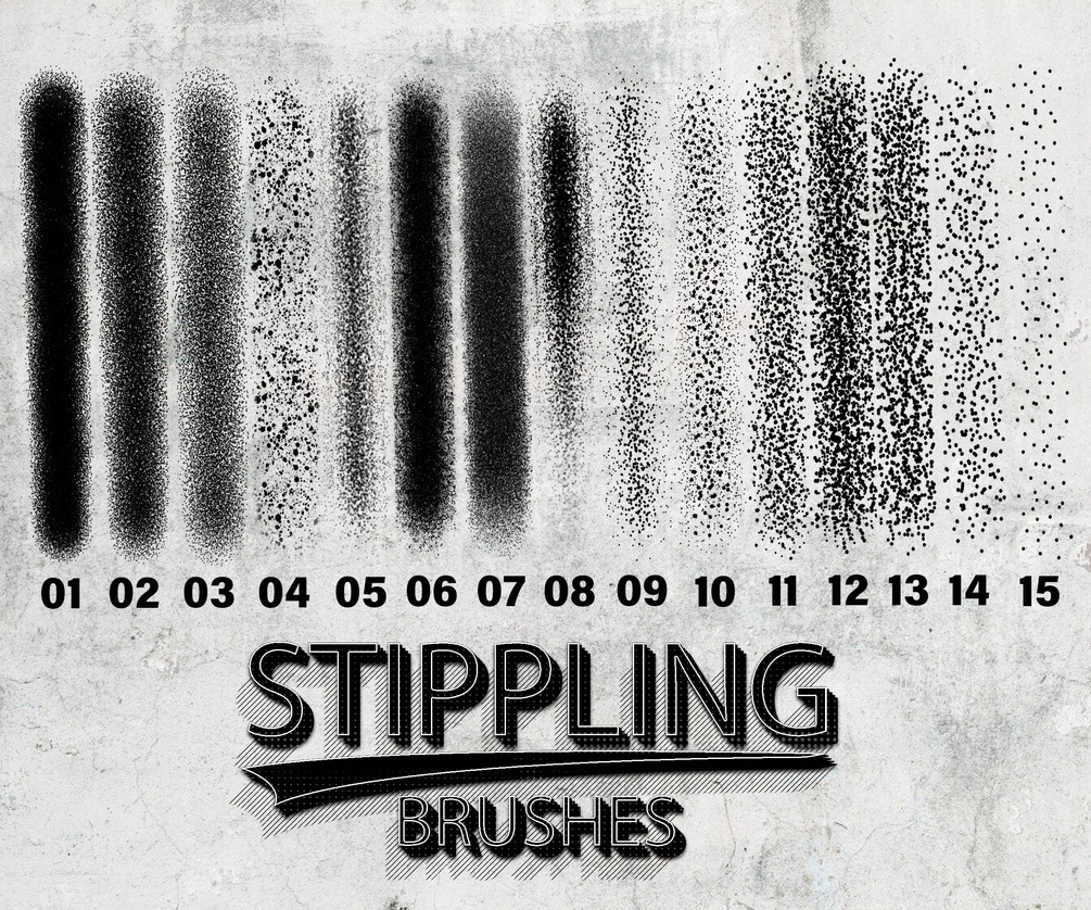 Procreate Stippling Brushes - Stipple Shading Brushes