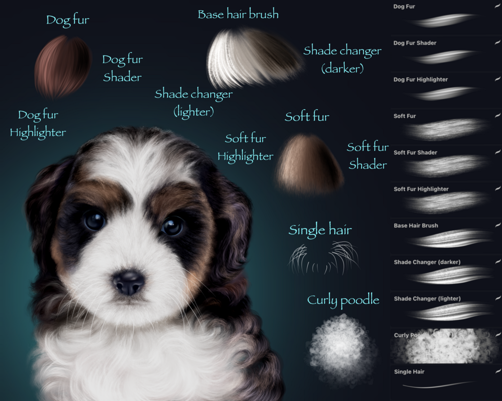 TatyWorks Fur & Hair Brushes 