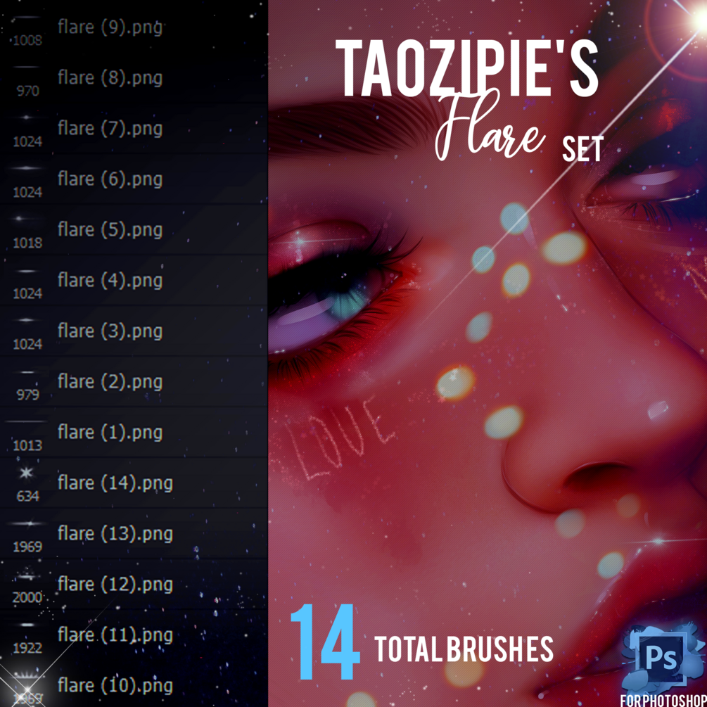 Taozipie's Flare Brushes for Photoshop