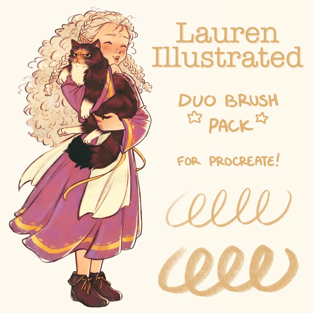 Laurenillustrated Brush Pack for Procreate