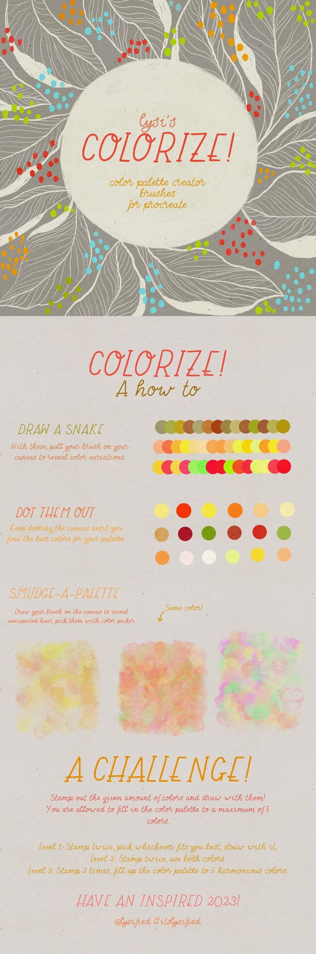 Colorize! - free color palette creator brushes for Procreate