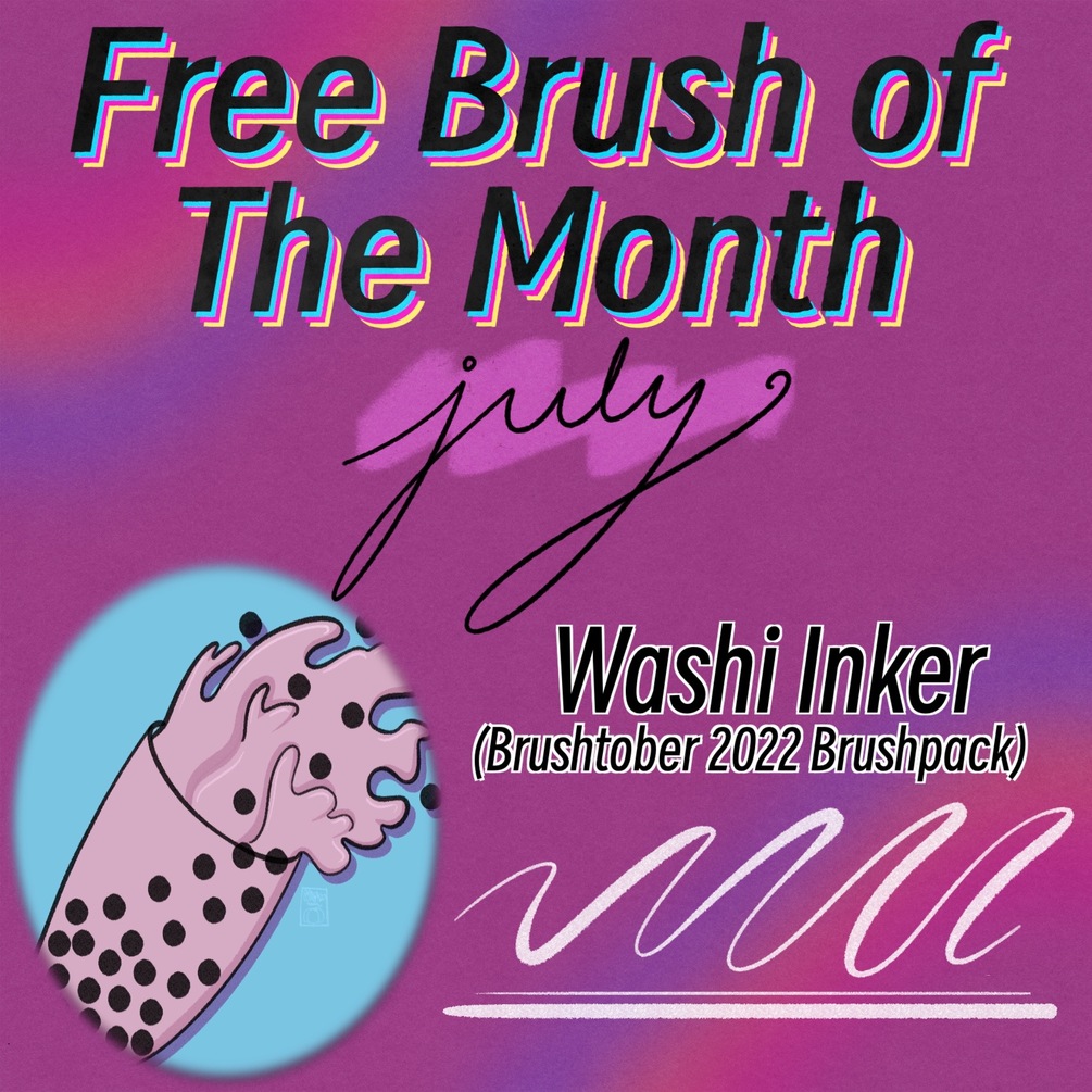 July&rsquo;s Free Procreate Brush