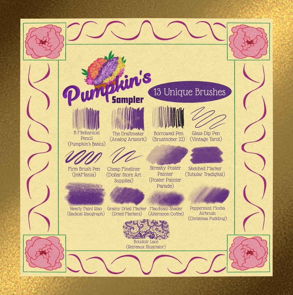 Pumpkin&rsquo;s Sampler (for Procreate)