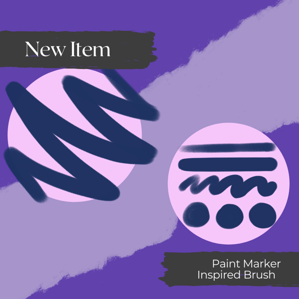 Paint Marker Brush for Procreate