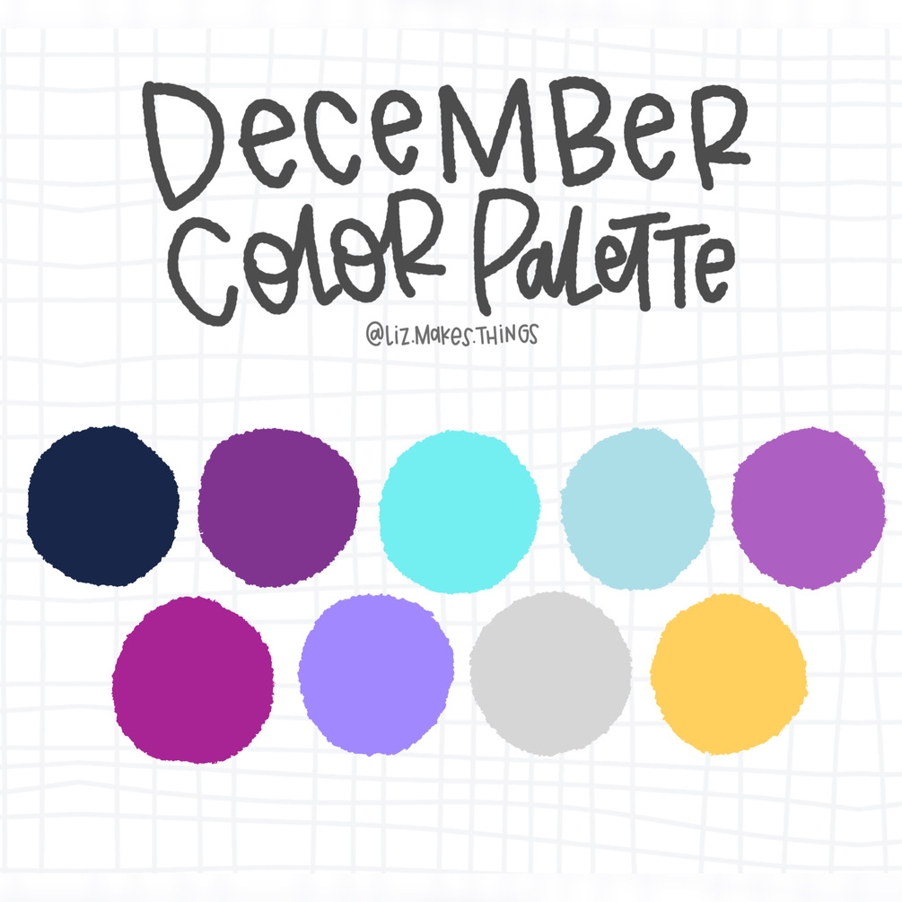 December 2022 Color Palette