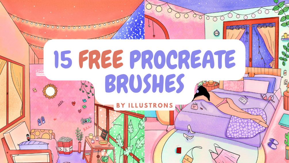 15 FREE Procreate Brushes | ILLUSTRONS FREE BRUSHES I | @illustrons brushes for Procreate