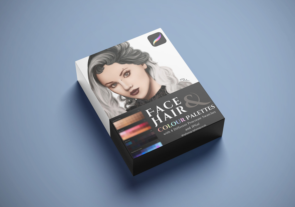(Free) Portrait Colour Palettes Sample - For both Procreate and non-Procreate users