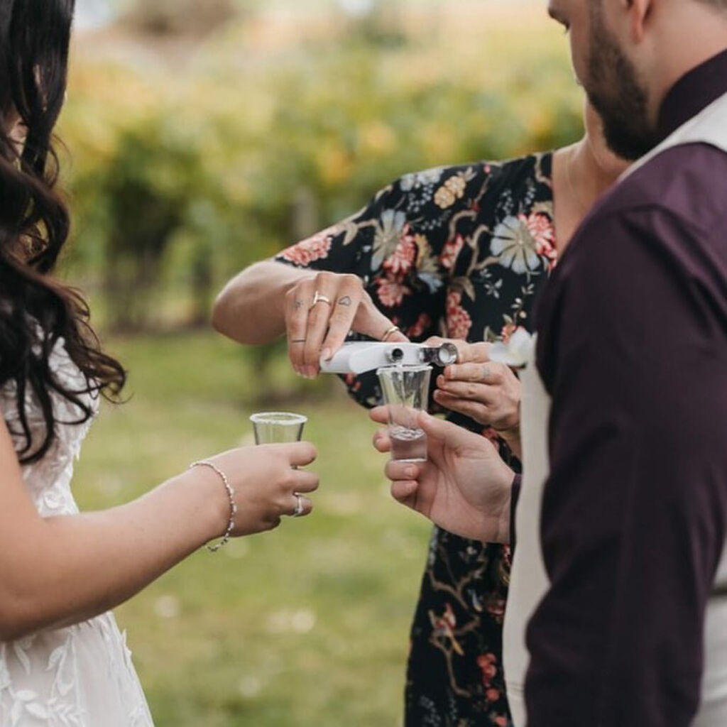 Mid ceremony tequila to calm the nerves?