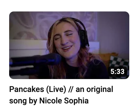 Pancakes (Live) -full video