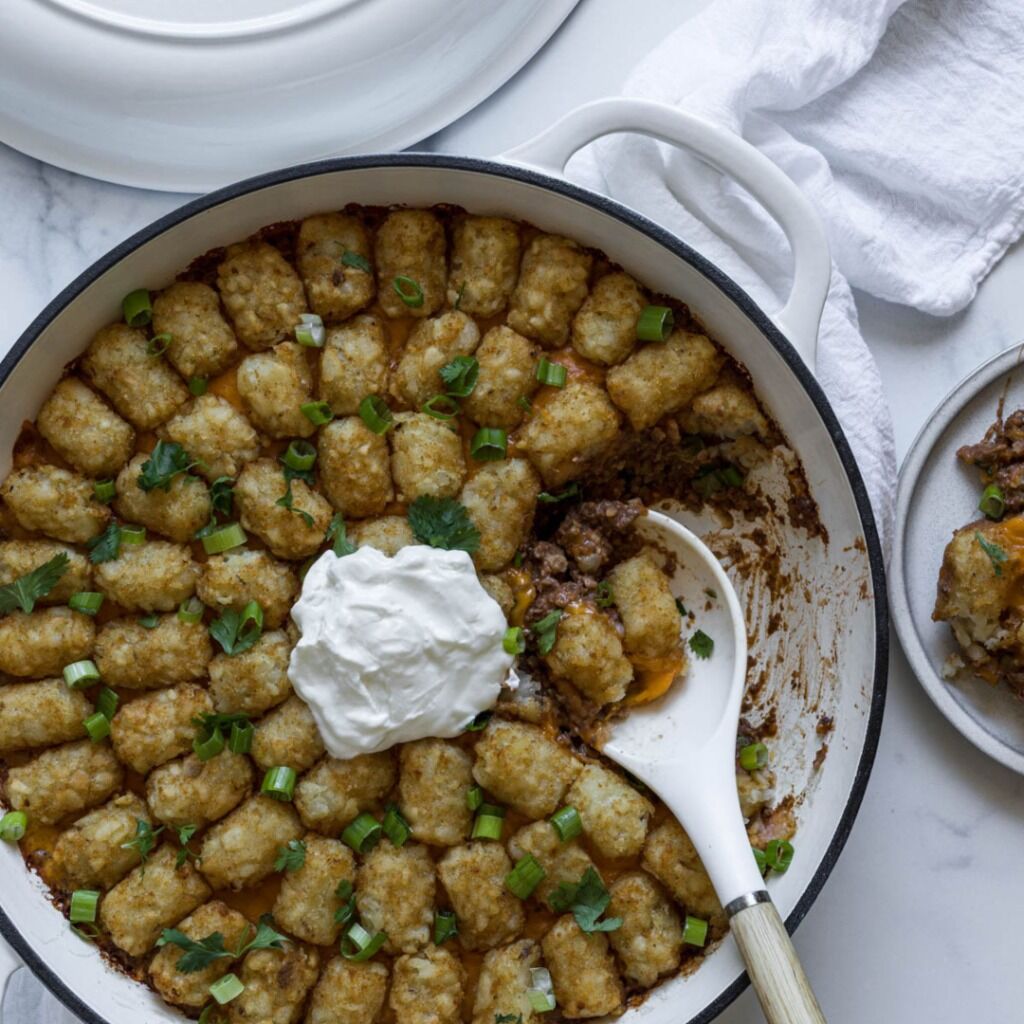 Healthy Tater Tot Casserole