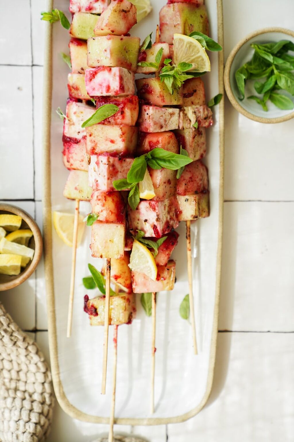 Fruit Kababs On The Grill