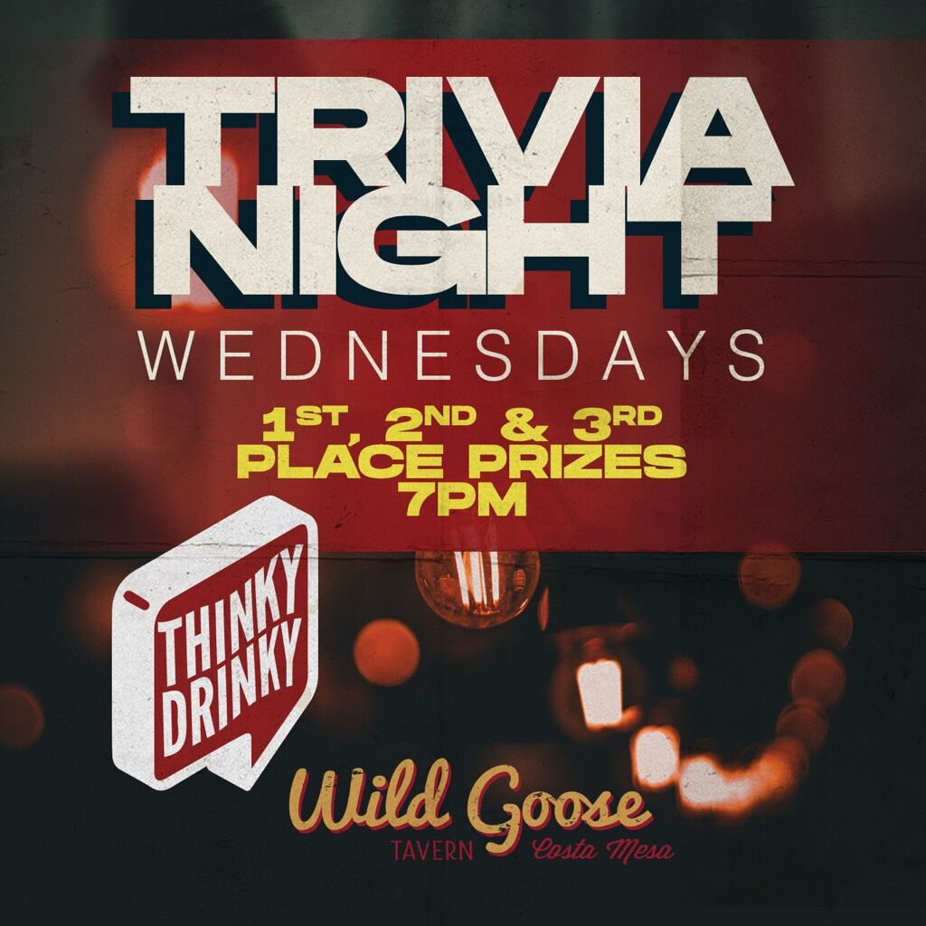 RESERVE A TABLE FOR TRIVIA WEDNESDAYS