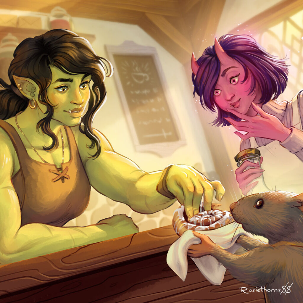 PRINT: "Finer Tastes" - Officially Licensed LEGENDS & LATTES Illustration