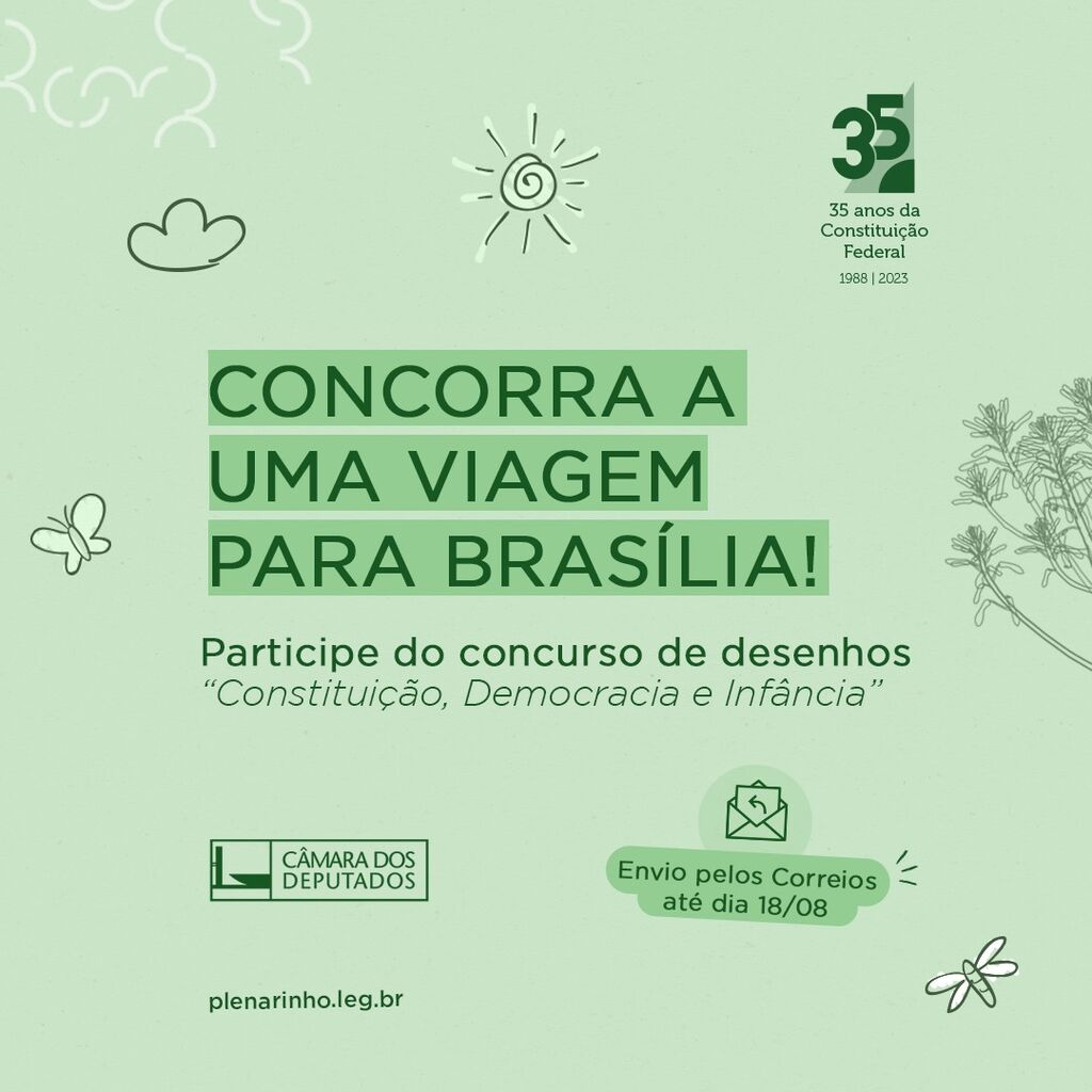 Concurso de Desenhos "Constitui&ccedil;&atilde;o, Democracia e Inf&acirc;ncia""