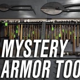 Adam Savage with Mystery Armor Tools