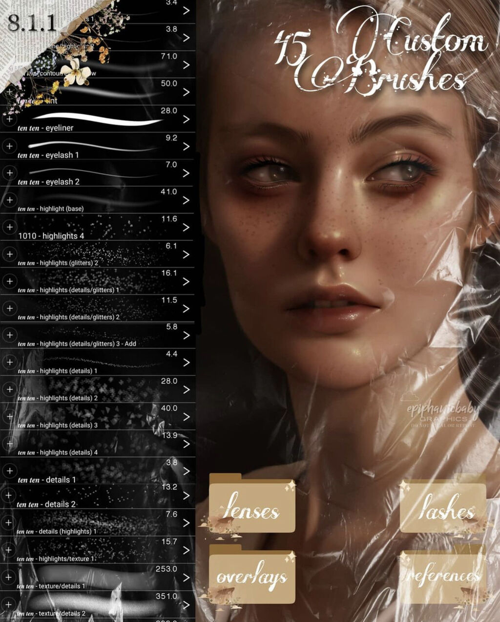 𝟏𝟎𝟏𝟎 Brushes Set #3 by @epiphanicbaby