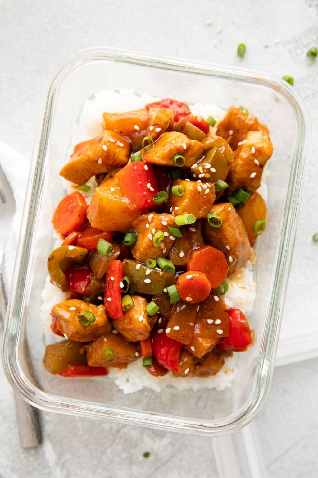 Sweet and Sour Chicken (meal prep reel)