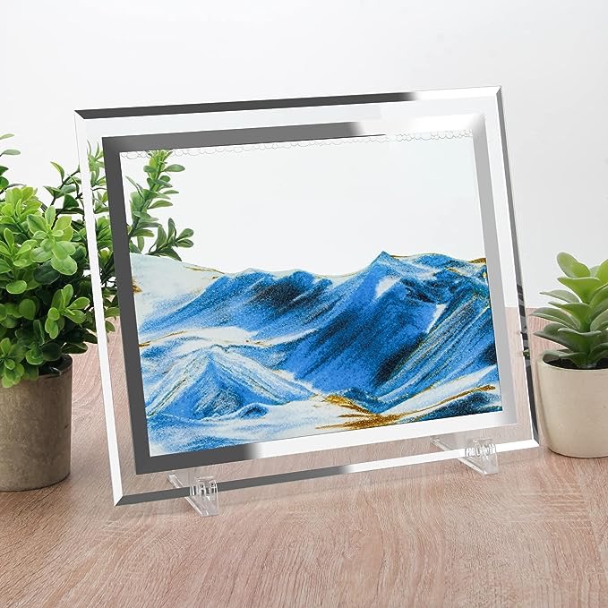 Flip-able modern frame sand art 