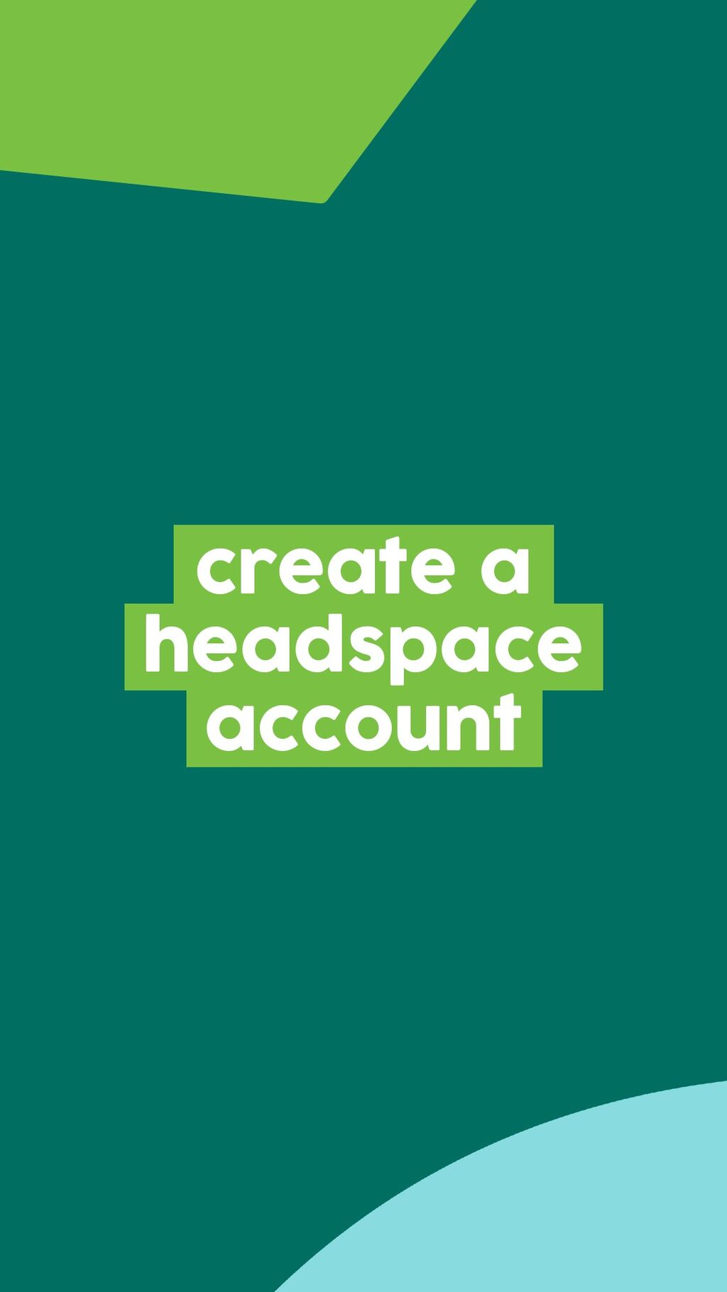 create a headspace account