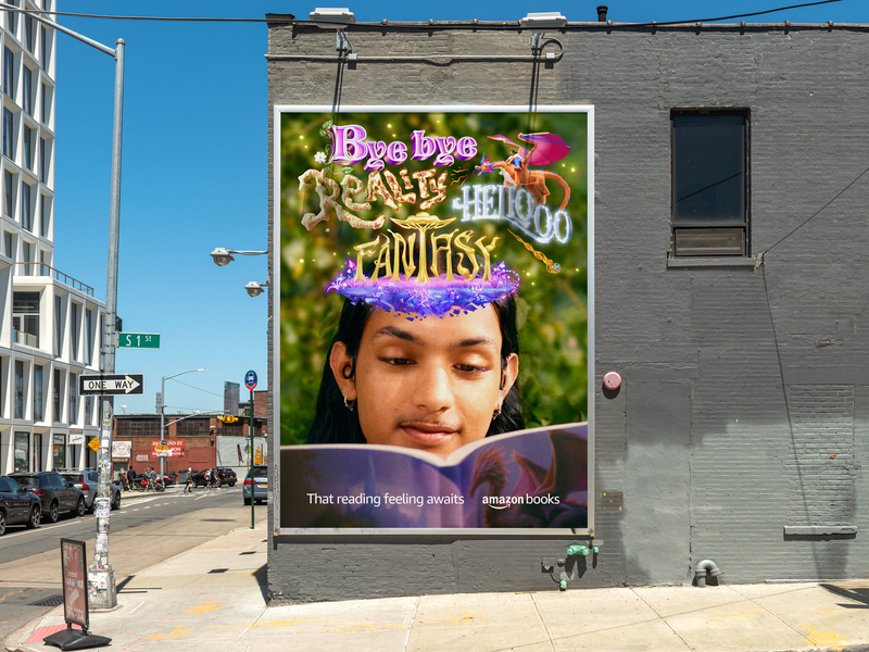 Amazon Books expands colorful campaign about the joys of reading, and adds radio spots too